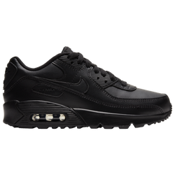 Girls' Grade School - Nike Air Max 90 - Black/Black/Black