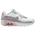 Nike Air Max 90 - Girls' Grade School Light Smoke Grey/Metallic Silver/White