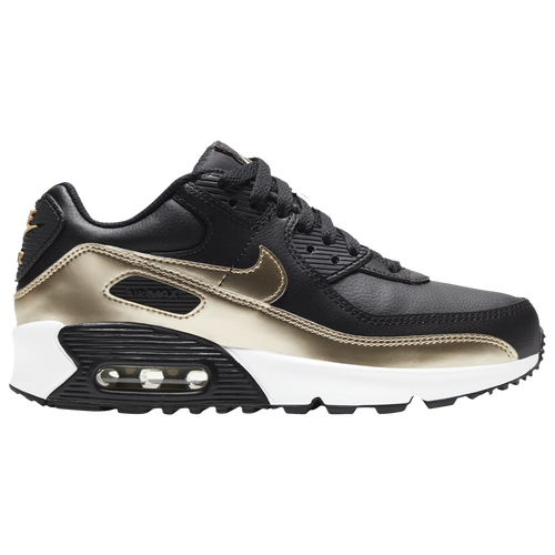 

Nike Boys Nike Air Max 90 - Boys' Grade School Running Shoes Metallic Gold Star/Black/Black Size 6.5