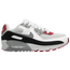 Nike Air Max 90 - Boys' Grade School White/Gray/Red