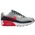 Nike Air Max 90 LTR - Boys' Grade School Grey/Red/Navy