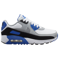 Boys' Grade School - Nike Air Max 90  - White/Particle Grey/Light Smoke Grey