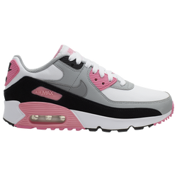 Girls' Grade School - Nike Air Max 90 - Rose/White/Particle Grey