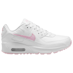 Boys' Grade School - Nike Air Max 90  - Pink/White/White