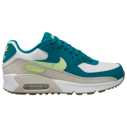 Boys' Grade School - Nike Air Max 90  - Barely Volt/White