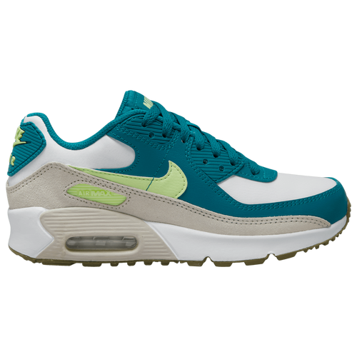Nike Kids' Boys  Air Max 90 In White/barely Volt