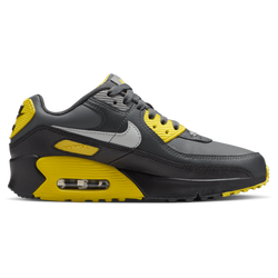 Boys' Grade School - Nike Air Max 90 - Light Silver/Lightening/Smoke Grey