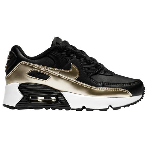 

Nike Boys Nike Air Max 90 - Boys' Preschool Running Shoes Metallic Gold Star/Black/White Size 11.0