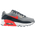 Nike Air Max 90 - Boys' Preschool Light Smoke Grey/Bright Crimson/Dark Obsidian