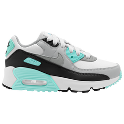 Boys' Preschool - Nike Air Max 90 - White/Particle Grey/Lt Smoke Grey