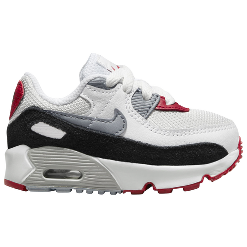 

Nike Air Max 90 Leather - Boys' Toddler Photon Dust/Particle Grey/Varsity Red Size 4.0