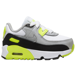 Boys' Toddler - Nike Air Max 90 - White/Particle Grey/Lt Smoke Grey