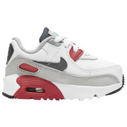 Girls' Infant - Nike Air Max 90 - White/Grey/Green