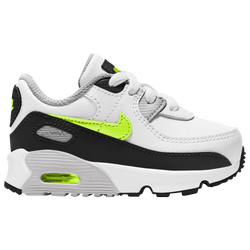 Boys' Toddler - Nike Air Max 90 - White/Hot Lime