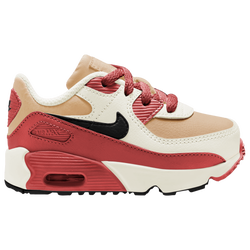 Boys' Toddler - Nike Air Max 90 - Sesame/Black/Red