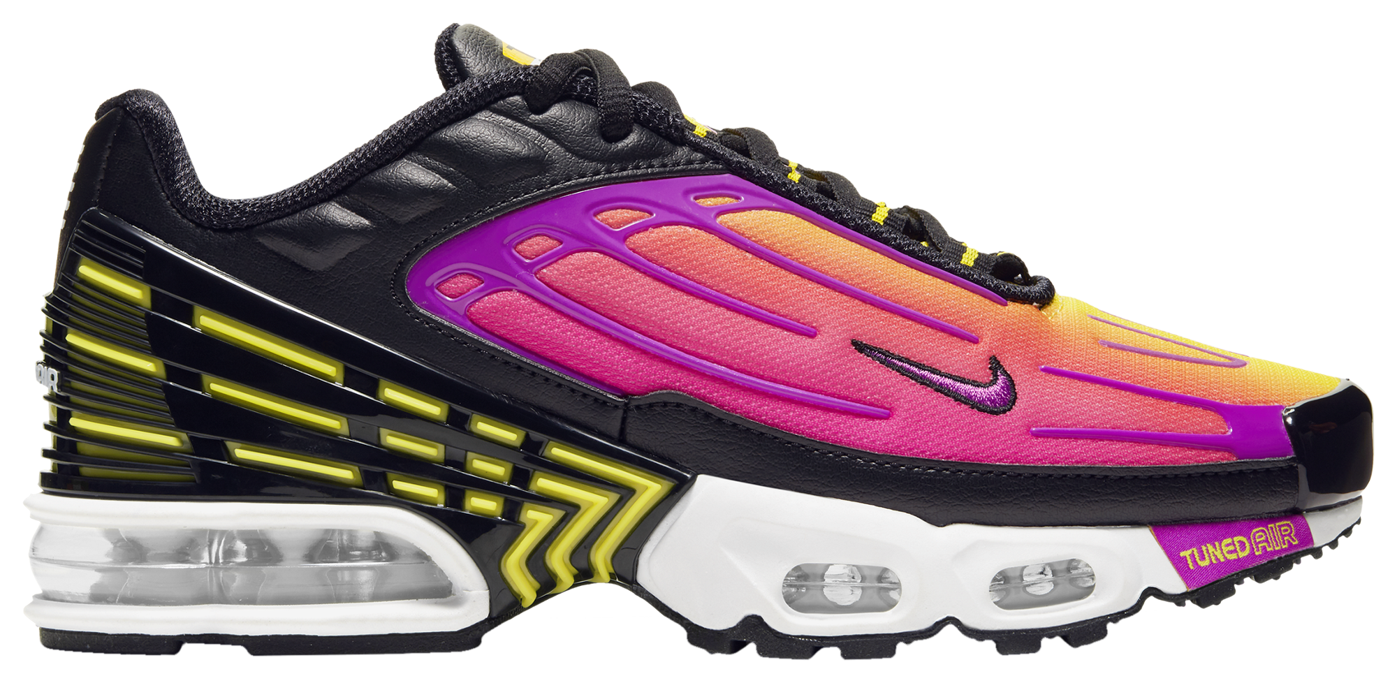 black nike air max plus grade school