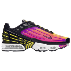Girls' Grade School - Nike Air Max Plus III - Black/Hyper Violet/Dynamic Yellow