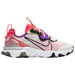 Boys' Grade School - Nike React Vision - Summit White/Black/Barely Volt