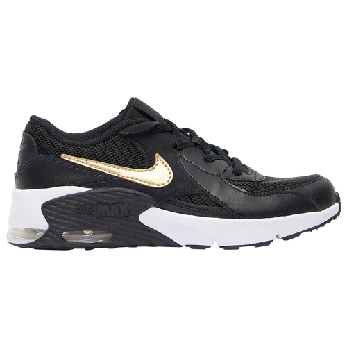 

Boys Preschool Nike Nike Air Max Excee - Boys' Preschool Shoe Black/Metallic Gold Star/White Size 11.0