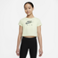 Nike Air Crop T-Shirt - Girls' Grade School Lime/Multicolor