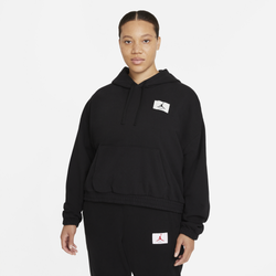 Women's - Jordan Plus Essential Fleece Hoodie - Black/White