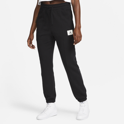 Women's - Jordan Essential Fleece Pants  - Black/White