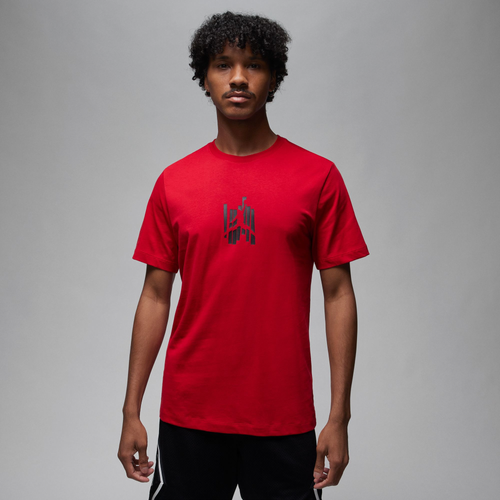 

Jordan Mens Jordan Graphic SS Crew - Mens Black/Red Size L