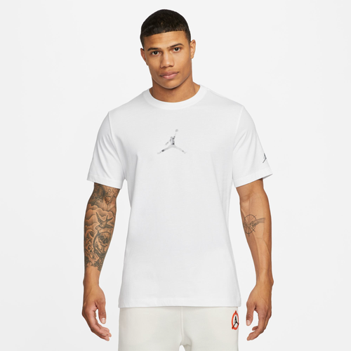 Jordan Mens  Graphic Ss Crew 2 In White/royal