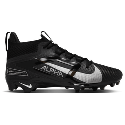 Men's - Nike Alpha Menace 4 Elite - Black/Mtlc Silver
