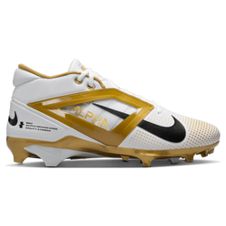 Men's - Nike Alpha Menace 4 Pro - White/Black/Mtlc Gold