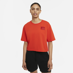 Women's - Jordan Essential Boxy T-Shirt - Habanero Red/Gym Red