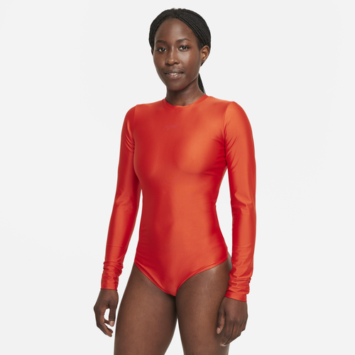 

Jordan Womens Jordan Essential Bodysuit - Womens Habanero Red/Gym Red Size XL