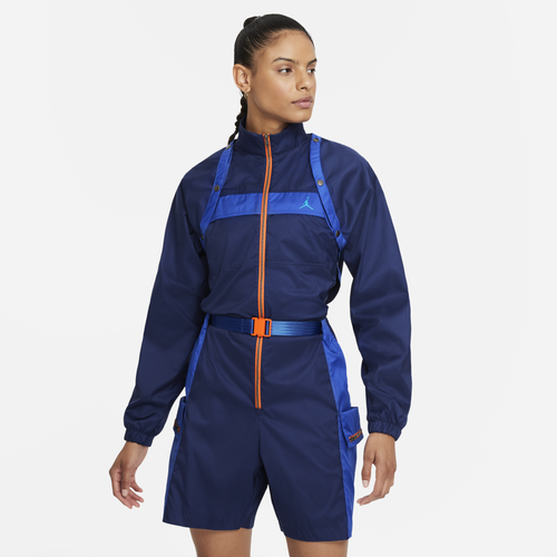 

Jordan Womens Jordan Next Utility Flightsuit - Womens Blue/Blue Size XS