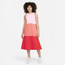 Nike Sports Wear FT Dress - Girls' Grade School Pink Foam/Magic Ember