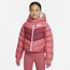 Nike NSW SYNFL Hooded Jacket - Girls' Grade School Archaeo Pink/Rush Maroon