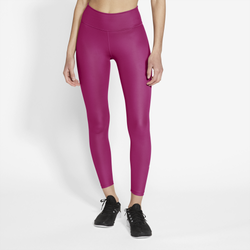 Women's - Nike One 7/8 Faux Leather Legging - Purple/Purple