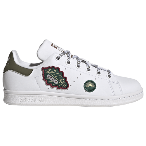 

adidas Originals Boys adidas Originals Stan Smith - Boys' Grade School Tennis Shoes Olive/White Size 4.0