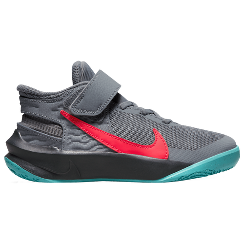 

Nike Boys Nike Hustle D 10 Flyease - Boys' Preschool Basketball Shoes Smoke Grey/Siren Red/Dark Smoke Grey Size 01.0