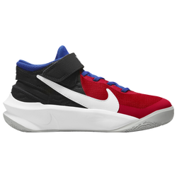 Boys' Grade School - Nike Hustle D 10 Flyease - Off Noir/White/University Red