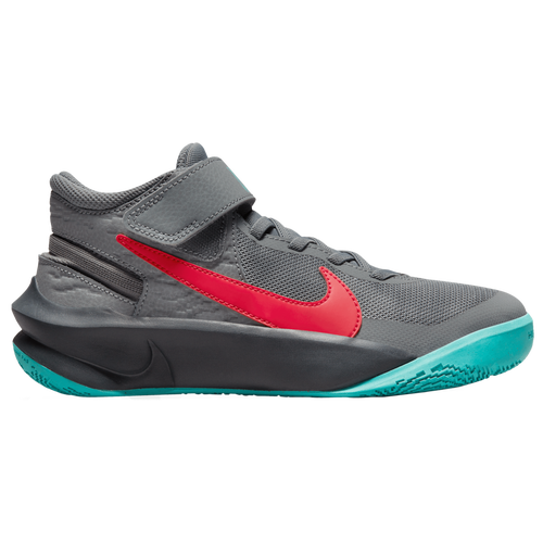 

Boys Nike Nike Hustle D 10 Flyease - Boys' Grade School Basketball Shoe Smoke Grey/Siren Red/Dark Smoke Grey Size 06.0