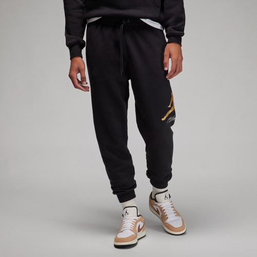 MENS - Jordan Essential Fleece Baseline Pants - Black/Gold