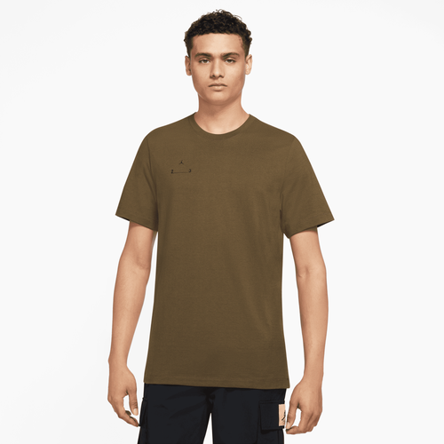 

Nike Mens Nike 23E Short Sleeve Crewneck - Mens Light Olive/Black Size L