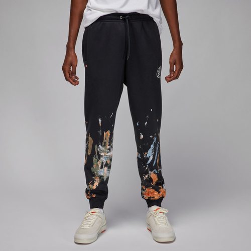 

Jordan Mens Jordan Flight Artist Fleece Pants - Mens Black/Black Size L