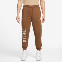 Men's - Jordan Essential Member Holiday Fleece Pants - Light British Tan/Sail