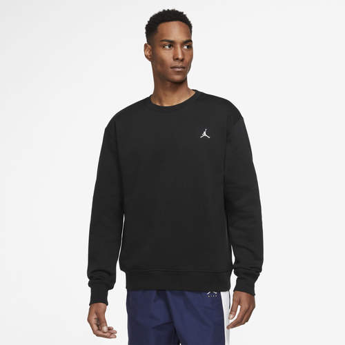 

Jordan Mens Jordan ESS Fleece Crew - Mens White/Black Size S