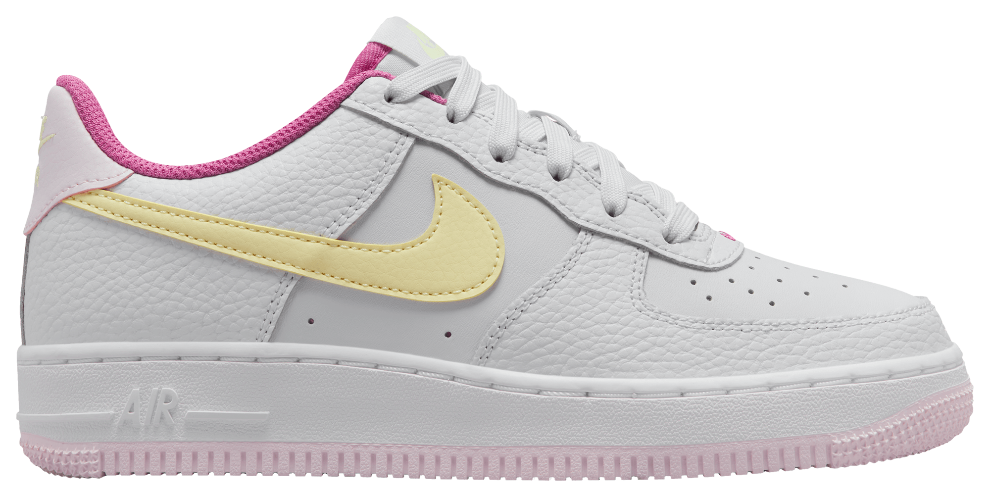 Nike Girls Air Force 1 - Girls' Grade School Shoes Dark Obsidian/Fierce  Pink/White