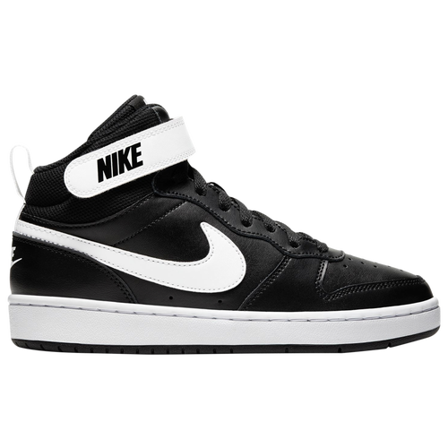

Nike Boys Nike Court Borough Mid 2 - Boys' Grade School Basketball Shoes Black/White Size 05.0