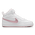 Nike Court Borough Mid 2 - Boys' Grade School White/Pink Glaze