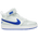 Nike Court Borough Mid 2 - Girls' Grade School Summit White/White/Hyper Royal