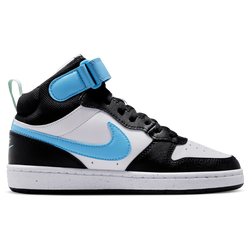 Boys' Grade School - Nike Court Borough Mid 2 - Football Blue/White/Black